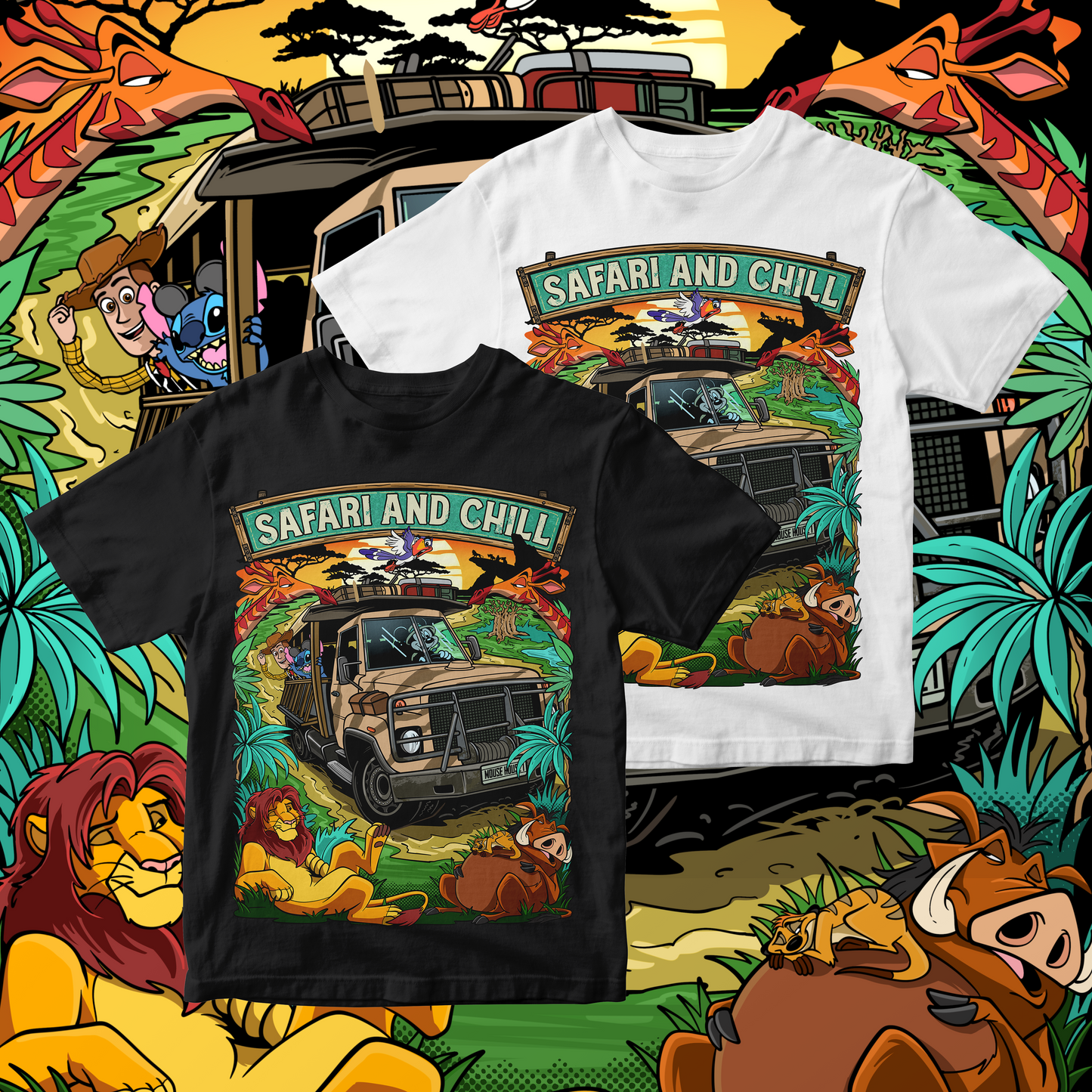 Safari & Chill Kids Tee
