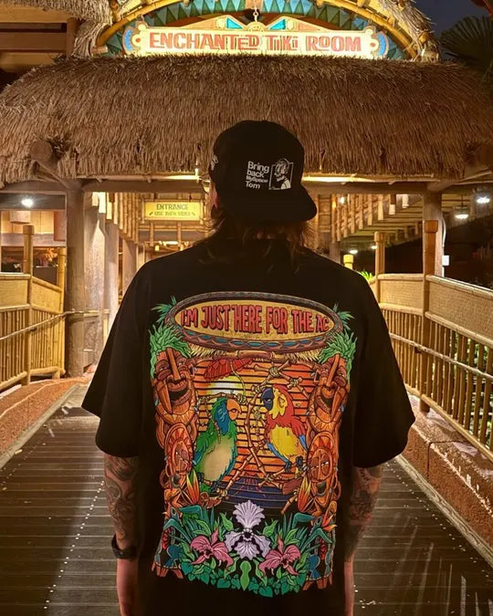 Customer wearing the Tiki design at the parks